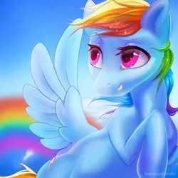 Size: 640x640 | Tagged: safe, artist:honey-apple-cake, artist:honeyapplecake, artist:honeyapplecake1, derpibooru import, rainbow dash, pegasus, pony, female