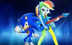 Size: 1131x707 | Tagged: safe, artist:brandonale, derpibooru import, rainbow dash, equestria girls, rainbow rocks, copy and paste, crossover, sonic boom, sonic the hedgehog, sonic the hedgehog (series)