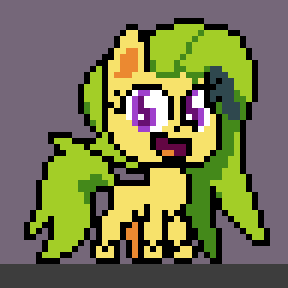 Size: 288x288 | Tagged: safe, artist:bitassembly, derpibooru import, oc, oc:bit assembly, earth pony, pony, my little pony: pony life, chibi, pixel art, smiling, sprite