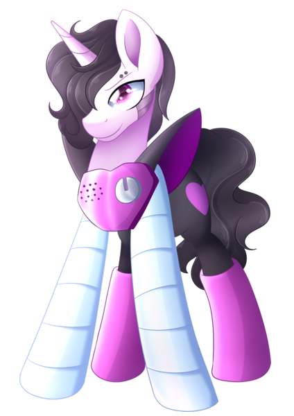 Size: 752x1063 | Tagged: safe, artist:calamity-studios, derpibooru import, ponified, pony, robot, robot pony, mettaton, simple background, transparent background, undertale