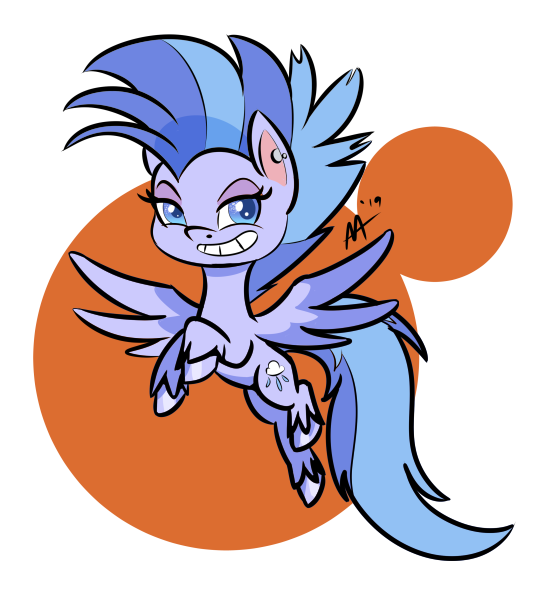 Size: 536x595 | Tagged: safe, artist:shelltoon, derpibooru import, oc, oc:nimbostratus, unofficial characters only, pegasus, pony, my little pony: pony life, female, mohawk, simple background, smiling, smirk, solo, transparent