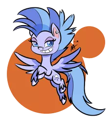 Size: 536x595 | Tagged: safe, artist:shelltoon, derpibooru import, oc, oc:nimbostratus, unofficial characters only, pegasus, pony, my little pony: pony life, female, mohawk, simple background, smiling, smirk, solo, transparent