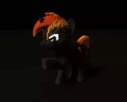 Size: 1070x856 | Tagged: safe, artist:apple joy, derpibooru import, oc, unofficial characters only, pony, unicorn, male, solo, voxel art