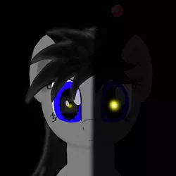 Size: 2246x2246 | Tagged: safe, artist:wvdr220dr, derpibooru import, oc, earth pony, pony, robot, robot pony, antenna, cga, female, imfomaz os, intro, lights, music, software