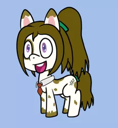 Size: 592x641 | Tagged: safe, artist:scraggleman, derpibooru import, oc, oc:caramel macchiato, unofficial characters only, earth pony, pony, my little pony: pony life, female, mare, necktie, pinto, solo