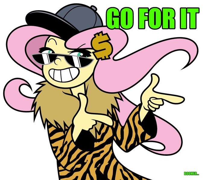 Size: 1158x1012 | Tagged: safe, artist:pedantczepialski, derpibooru import, fluttershy, equestria girls, my little pony: pony life, bean mouth, clothes, coat, equestria girls: the parody series, finger gun, finger guns, grin, macklemore, ok boomer, smiling, thin-line style