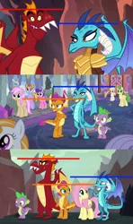Size: 1280x2160 | Tagged: animation error, auburn vision, berry blend, berry bliss, comparison, derpibooru import, dragon, edit, edited screencap, fluttershy, friendship student, garble, gauntlet of fire, great moments in animation, height difference, huckleberry, princess ember, safe, school daze, screencap, smolder, spike, strawberry scoop, summer breeze, summer meadow, sweet and smoky