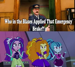 Size: 1920x1713 | Tagged: safe, artist:ktd1993, derpibooru import, edit, edited screencap, screencap, adagio dazzle, aria blaze, sonata dusk, equestria girls, rainbow rocks, caption, caught, crossover, image macro, meme, polar express, text, the dazzlings