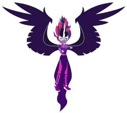 Size: 7015x6263 | Tagged: safe, artist:lhenao, derpibooru import, sci-twi, twilight sparkle, equestria girls, friendship games, adult, alternate timeline, alternate universe, headcanon in the description, midnight sparkle, older, older sci-twi, older twilight, solo