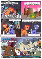 Size: 752x1063 | Tagged: safe, artist:christhes, derpibooru import, oc, oc:gracenote, oc:jade mare, oc:maple leaf, ponified, changeling, diamond dog, earth pony, frog, pony, unicorn, boba fett, comic, disguise, disguised changeling, female, han solo, jabba the hutt, jabba's palace, male, mare, princess leia, stallion, star mares, star wars, unconscious