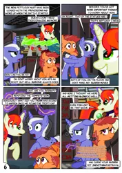 Size: 752x1063 | Tagged: safe, artist:christhes, derpibooru import, oc, oc:gracenote, oc:jade mare, oc:maple leaf, ponified, earth pony, pony, unicorn, betrayal, boba fett, comic, disguise, disguised changeling, female, levitation, magic, mare, peril, rope, star mares, star wars, telekinesis, tied up, wide eyes