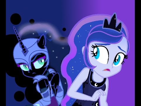 Size: 480x360 | Tagged: safe, artist:memegod8888, derpibooru import, nightmare moon, princess luna, human, equestria girls, equestria girls-ified, horn, horned humanization, humanized, thumbnail, winged humanization, wings, youtube link