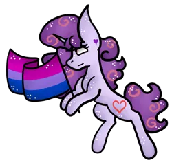 Size: 800x778 | Tagged: safe, artist:hunterthewastelander, derpibooru import, oc, oc:affinity heart, unofficial characters only, crystal pony, pony, unicorn, bisexual pride flag, commission, female, flag, horn, mare, pride, pride flag, simple background, solo, transparent background, unicorn oc, ych result