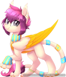 Size: 400x468 | Tagged: artist:scarlet-spectrum, derpibooru import, oc, oc:nephy, safe, solo, sphinx