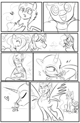 Size: 1800x2740 | Tagged: safe, artist:candyclumsy, author:bigonionbean, derpibooru import, oc, oc:candy clumsy, oc:heartstrong flare, oc:king speedy hooves, oc:princess sincere scholar, oc:queen nightmare pulsar, oc:tommy the human, alicorn, pegasus, pony, comic:nightmare pulsar, alicorn oc, canterlot, canterlot castle, clothes, colt, comic, commissioner:bigonionbean, costume, cute, dawwww, dialogue, father and child, father and son, female, fusion, fusion:heartstrong flare, fusion:king speedy hooves, fusion:princess sincere scholar, fusion:queen nightmare pulsar, halloween, holiday, horn, husband and wife, jewelry, kisses, male, mother and child, mother and son, nerd pony, nightmare night, nuzzles, raspberry, regalia, shadowbolts, sketch, sketch dump, stallion, tongue out, water fountain, wings