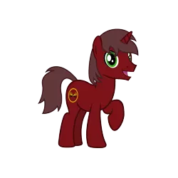 Size: 1261x1261 | Tagged: safe, artist:firefall-mlp, derpibooru import, oc, oc:cowboygineer, unofficial characters only, pony, unicorn, 2020 community collab, derpibooru community collaboration, looking at you, male, simple background, smiling, solo, transparent background, vector