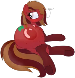 Size: 4110x4253 | Tagged: suggestive, artist:chespi, derpibooru import, oc, oc:cherry spirit, unofficial characters only, earth pony, pony, butt, clothes, female, freckles, large butt, looking back, plot, side, simple background, socks, solo, solo female, stockings, the ass was fat, thigh highs, transparent background, underhoof