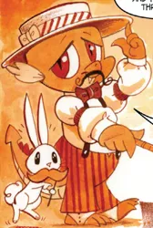 Size: 604x900 | Tagged: angel bunny, animal, derpibooru import, dragon, idw, narrator, rabbit, safe, spike, spoiler:comic, spoiler:comic03