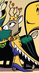 Size: 333x624 | Tagged: artist:andypriceart, clothes, cropped, deer, derpibooru import, doe, female, idw, official comic, robe, safe, spoiler:comic, spoiler:comic61