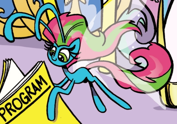 Size: 575x403 | Tagged: safe, artist:andypriceart, derpibooru import, idw, breezie, spoiler:comic, spoiler:comic61, cropped, flying, official comic, solo focus