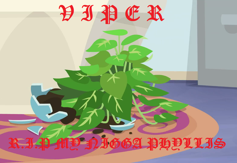 Size: 1046x719 | Tagged: safe, derpibooru import, phyllis, pony, album cover, plant, potted plant, viper