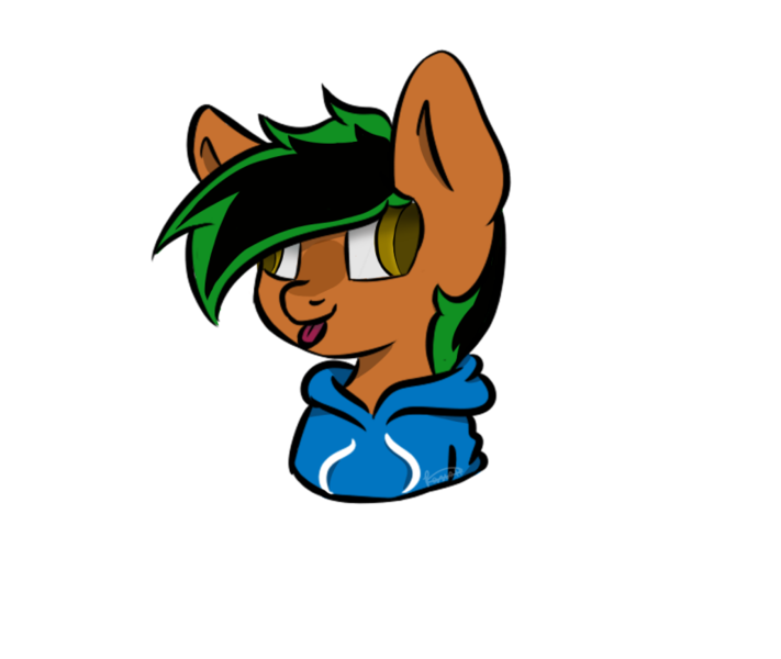 Size: 800x675 | Tagged: safe, artist:smarticals, derpibooru import, oc, oc:patutu, earth pony, pony, clothes, cute, derp, hoodie, simple background, tongue out, transparent background