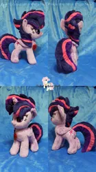 Size: 2247x4000 | Tagged: safe, artist:nakedskull, derpibooru import, twilight sparkle, twilight sparkle (alicorn), alicorn, pony, alternate hairstyle, lidded eyes, photo, plushie, punklight sparkle, sexy, solo