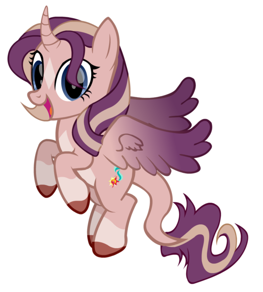 Size: 972x1080 | Tagged: safe, artist:thunder-blur, derpibooru import, oc, oc:shimmering spectacle, unofficial characters only, alicorn, pony, 2020 community collab, derpibooru community collaboration, alicorn oc, cloven hooves, colored wings, colored wingtips, curved horn, cutie mark, female, hair over one eye, happy, horn, leonine tail, magical lesbian spawn, magical threesome spawn, mare, multicolored wings, multiple parents, offspring, pale belly, parent:starlight glimmer, parent:sunset shimmer, parent:twilight sparkle, parents:twishimmerglimmer, show accurate, simple background, socks (coat marking), solo, spread wings, star (coat marking), transparent background, two toned wings, unshorn fetlocks, vector, wings