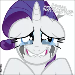 Size: 4000x4000 | Tagged: safe, artist:mrkat7214, derpibooru import, rarity, pony, unicorn, ..., absurd resolution, crarity, crying, cute, daaaaaaaaaaaw, darling, dialogue, end of ponies, fabulous, feels, female, floppy ears, grin, happy, lip bite, looking at you, makeup, mare, marshmelodrama, mascara, mascarity, puppy dog eyes, raribetes, rarity being rarity, running makeup, sad, sadorable, simple background, smiling, smiling at you, solo, stuttering, sweet dreams fuel, talking to viewer, tears of joy, teary eyes, teeth, vector, white background