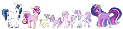 Size: 6500x1570 | Tagged: safe, artist:whalepornoz, derpibooru import, princess cadance, princess flurry heart, princess gold lily, princess skyla, princess sterling, princess twilight 2.0, shining armor, twilight sparkle, twilight sparkle (alicorn), alicorn, earth pony, pegasus, pony, unicorn, the last problem, alternate design, alternate hairstyle, armor, big crown thingy 2.0, family, female, jewelry, male, offspring, older, older flurry heart, parent:princess cadance, parent:shining armor, parents:shiningcadance, shiningcadance, shipping, straight, tiara