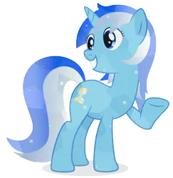 Size: 7974x8191 | Tagged: safe, artist:bastbrushie, derpibooru import, minuette, crystal pony, pony, unicorn, female, grin, mare, raised hoof, simple background, smiling, solo, transparent background, vector