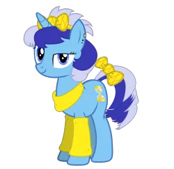 Size: 7574x7374 | Tagged: safe, artist:bastbrushie, derpibooru import, minuette, pony, unicorn, 80s, alternate hairstyle, female, mare, solo, young