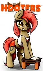 Size: 1785x2936 | Tagged: safe, artist:jetwave, derpibooru import, oc, oc:dala vault, unofficial characters only, earth pony, pony, adorasexy, beautiful, belly button, clothes, cute, female, hooters, mare, midriff, sexy, shorts, solo, stool, tanktop