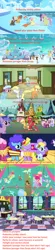 Size: 1150x5210 | Tagged: safe, derpibooru import, edit, edited screencap, screencap, applejack, cheerilee, cheese sandwich, derpy hooves, fluttershy, pinkie pie, rainbow dash, rarity, sea swirl, seafoam, twilight sparkle, twilight sparkle (alicorn), alicorn, pony, amending fences, parental glideance, pinkie pride, the cutie mark chronicles, where the apple lies, age, analysis, female, filly, filly cheerilee, filly derpy, filly fluttershy, filly pinkie pie, filly rainbow dash, filly rarity, filly twilight sparkle, teenage applejack, teenager, younger