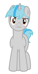 Size: 2844x5543 | Tagged: safe, artist:temerdzafarowo, derpibooru import, oc, oc:atom front, unofficial characters only, pony, unicorn, displeased, looking at you, male, simple background, solo, stallion, transparent background, vector