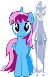 Size: 4000x6403 | Tagged: safe, artist:parclytaxel, derpibooru import, oc, oc:parcly taxel, oc:spindle, unofficial characters only, alicorn, pony, windigo, 2020 community collab, derpibooru community collaboration, .svg available, absurd resolution, alicorn oc, c:, cute, female, horn, horn ring, looking at you, mare, ocbetes, ring, simple background, smiling, transparent background, vector, windigo oc, wings