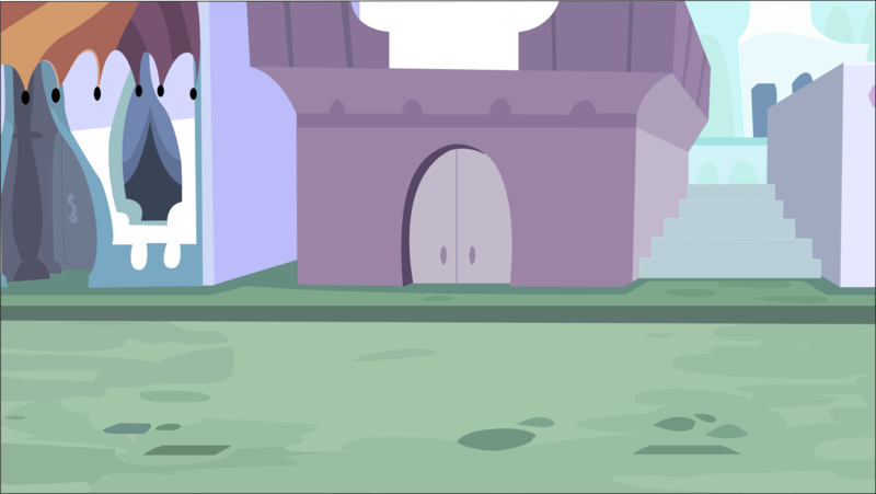 Size: 2013x1136 | Tagged: artist:a01421, background, building, canterlot, derpibooru import, door, no pony, road, safe, stairs, street, vector