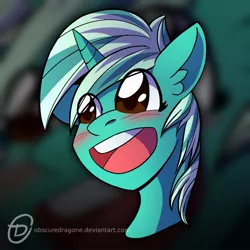 Size: 1024x1024 | Tagged: safe, artist:obscuredragone, derpibooru import, oc, oc:mido, pony, unicorn, big eyes, blushing, commission, happy, male, not lyra, open mouth, smiley face, solo, stallion, ych result