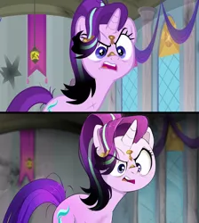 Size: 1325x1480 | Tagged: safe, artist:skyeypony, derpibooru import, screencap, starlight glimmer, pony, unicorn, a horse shoe-in, angry, bags under eyes, burnt, female, furious, mare, messy mane, ragelight glimmer, scene interpretation, screencap reference, sin of wrath, solo