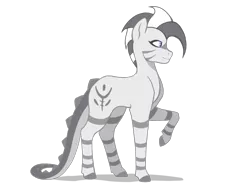 Size: 2388x1790 | Tagged: advertisement, artist:rand-dums, derpibooru import, dragon, fallout equestria, fallout equestria: redemption is magic, hybrid, oc, oc:zone, safe, zebra, zebragon