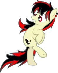 Size: 4749x6000 | Tagged: safe, artist:godoffury, derpibooru import, oc, oc:raven fear, pony, absurd resolution, confused, simple background, solo, standing, standing on one leg, transparent background, vector, wat, what in tarnation, what the heck?