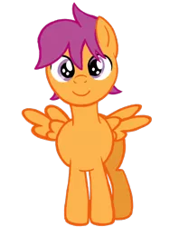 Size: 1536x2048 | Tagged: safe, artist:turnaboutart, derpibooru import, scootaloo, pegasus, pony, colt, looking at you, male, rule 63, scooteroll, solo