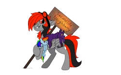 Size: 1920x1200 | Tagged: safe, artist:brainiac, derpibooru import, rainbow dash, oc, oc:serendypity, unofficial characters only, pegasus, pony, wolf, 2020 community collab, derpibooru community collaboration, chest fluff, neighberry, plushie, second life, simple background, solo, transparent background