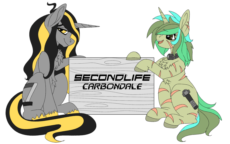 Size: 1920x1200 | Tagged: safe, artist:brainiac, derpibooru import, oc, oc:knick knack, oc:piper, unofficial characters only, pony, 2020 community collab, derpibooru community collaboration, fallout equestria, carbondale, chest fluff, second life, simple background, solo, transparent background