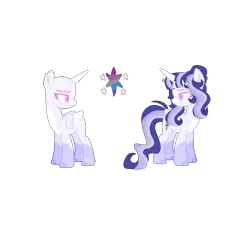 Size: 2613x2396 | Tagged: safe, artist:sunrisesparksyt, derpibooru import, oc, oc:rainbow galaxy, alicorn, pony, alicorn oc, cutie mark, female, horn, magical lesbian spawn, offspring, parent:rainbow dash, parent:twilight sparkle, parents:twidash, simple background, transparent background, wings