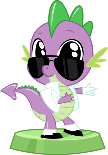 Size: 749x1067 | Tagged: safe, artist:phucknuckl, derpibooru import, part of a set, spike, dragon, my little pocket ponies, 80s, clothes, cute, high res, jacket, michael jackson, pocket ponies, retro, simple background, solo, spikabetes, sunglasses, transparent background