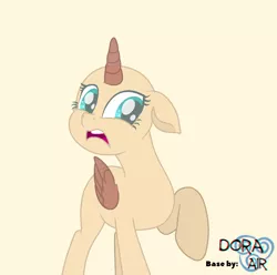 Size: 1278x1269 | Tagged: safe, artist:doraair, derpibooru import, oc, unofficial characters only, alicorn, pony, alicorn oc, base, disgusted, horn, raised hoof, simple background, solo, wings, worried