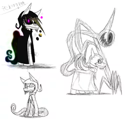 Size: 1087x1034 | Tagged: safe, artist:didun850, derpibooru import, oc, oc:pentagram, unofficial characters only, pony, shadow pony, cloak, clothes, eye clipping through hair, male, simple background, solo, stallion, transparent background, white background