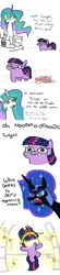 Size: 848x3878 | Tagged: safe, artist:jargon scott, derpibooru import, nightmare moon, princess celestia, twilight sparkle, oc, oc:puddle worms™, alicorn, earthworm, pony, unicorn, worm, comic:puddle worms™, friendship is magic, :t, angry, bust, comic, confused, crying, cute, dialogue, dirt, element of generosity, element of honesty, element of kindness, element of laughter, element of loyalty, element of magic, elements of harmony, eyes closed, eyeshadow, female, floating, frown, funny, funny as hell, glare, glow, glowing eyes, glowing worms, implied nightmare moon, implied princess luna, lidded eyes, looking down, makeup, mare, offscreen character, onomatopoeia, open mouth, pointing, sad, sadorable, sharp teeth, simple background, sitting, smiling, teary eyes, teeth, text, twiabetes, twiggie, unicorn twilight, wat, weh, white background, worried