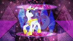 Size: 3840x2160 | Tagged: safe, artist:jennieoo, artist:laszlvfx, derpibooru import, edit, rarity, pony, armor, royal guard armor, solo, wallpaper, wallpaper edit